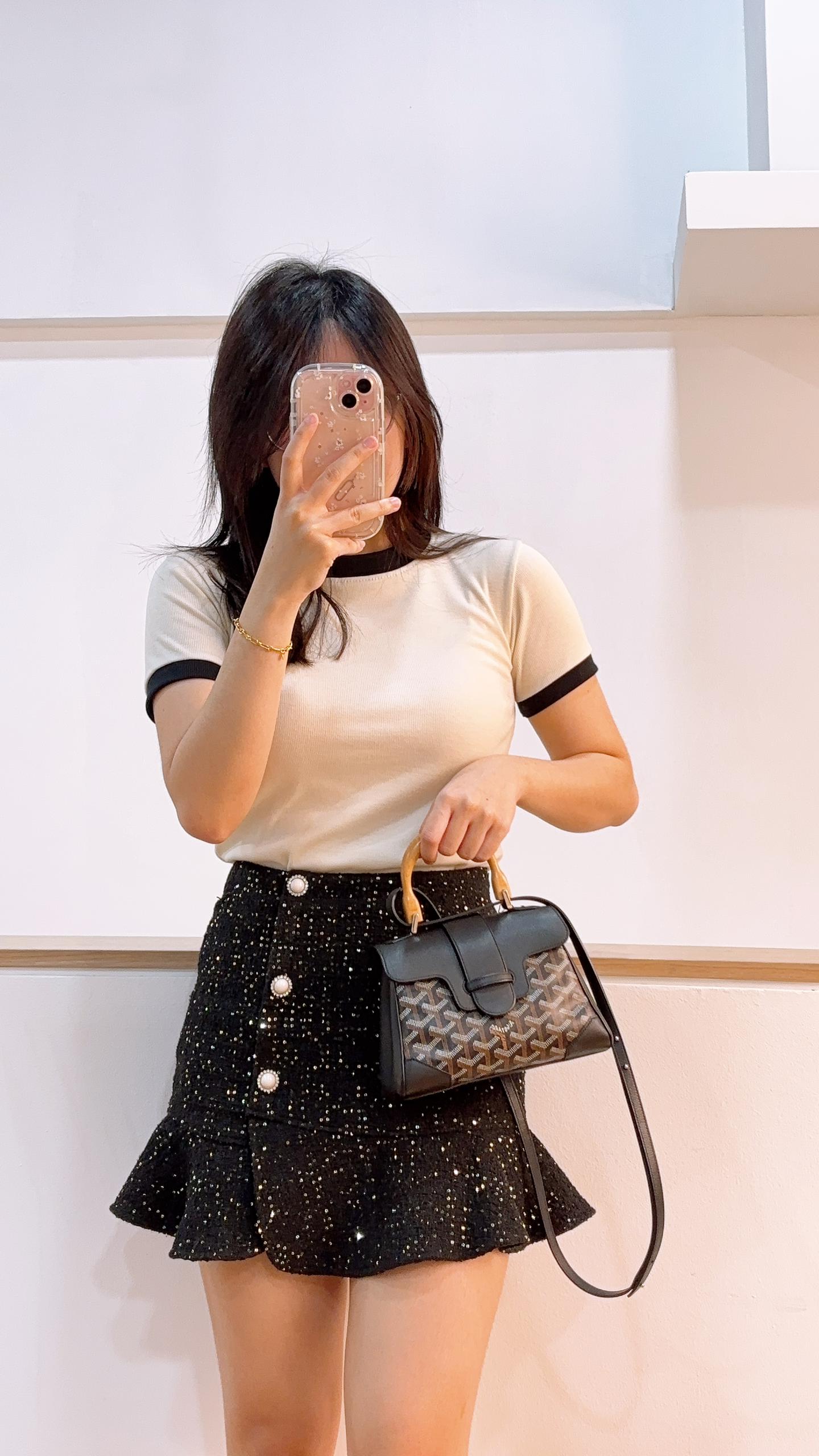 Goyard Black Mini Saigon Bag