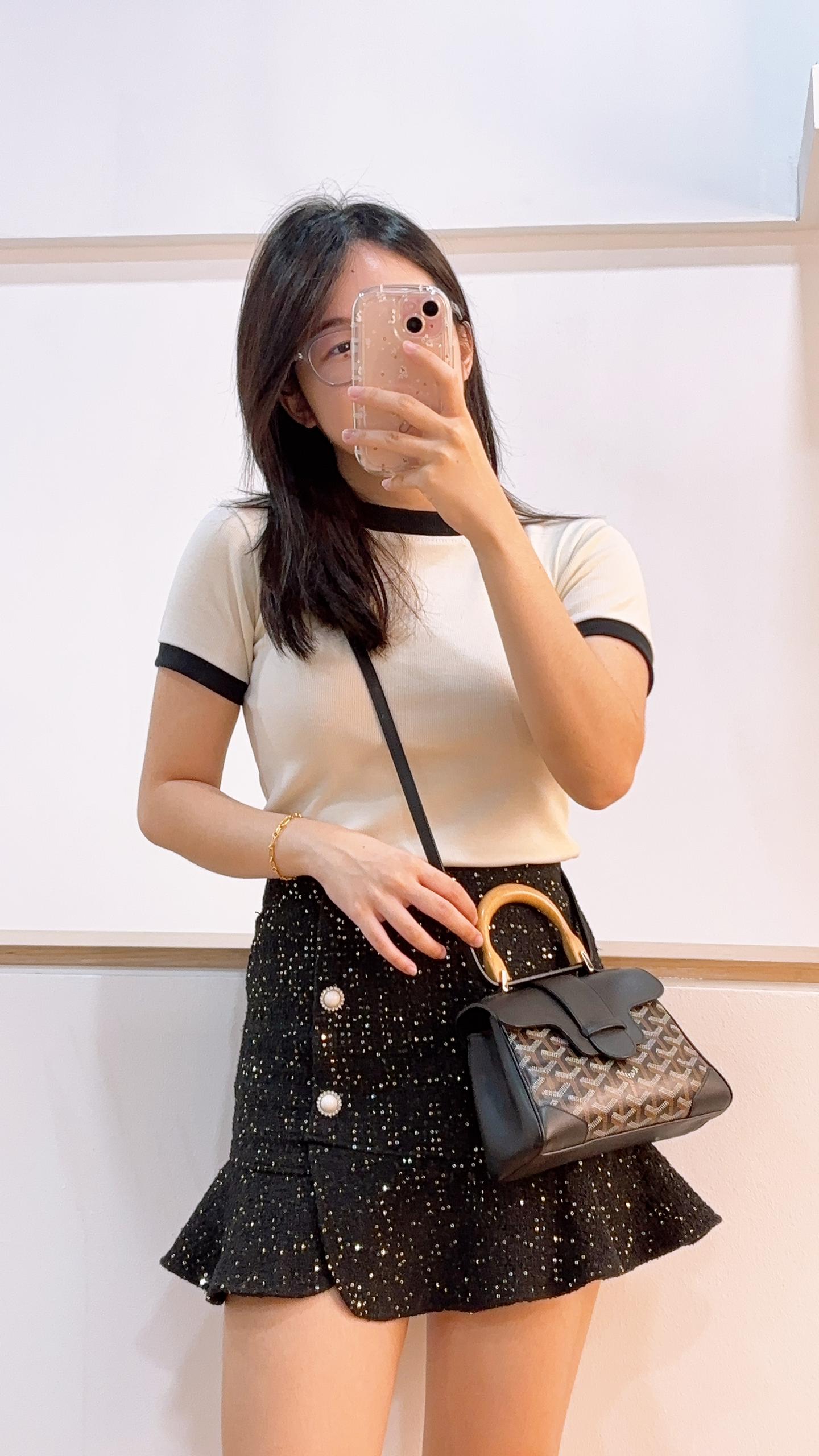 Goyard Black Mini Saigon Bag