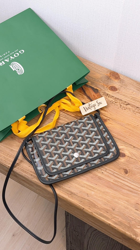 Goyard Black Plumet Crossbody Bag