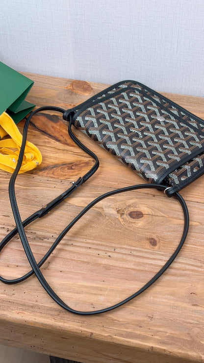 Goyard Black Plumet Crossbody Bag