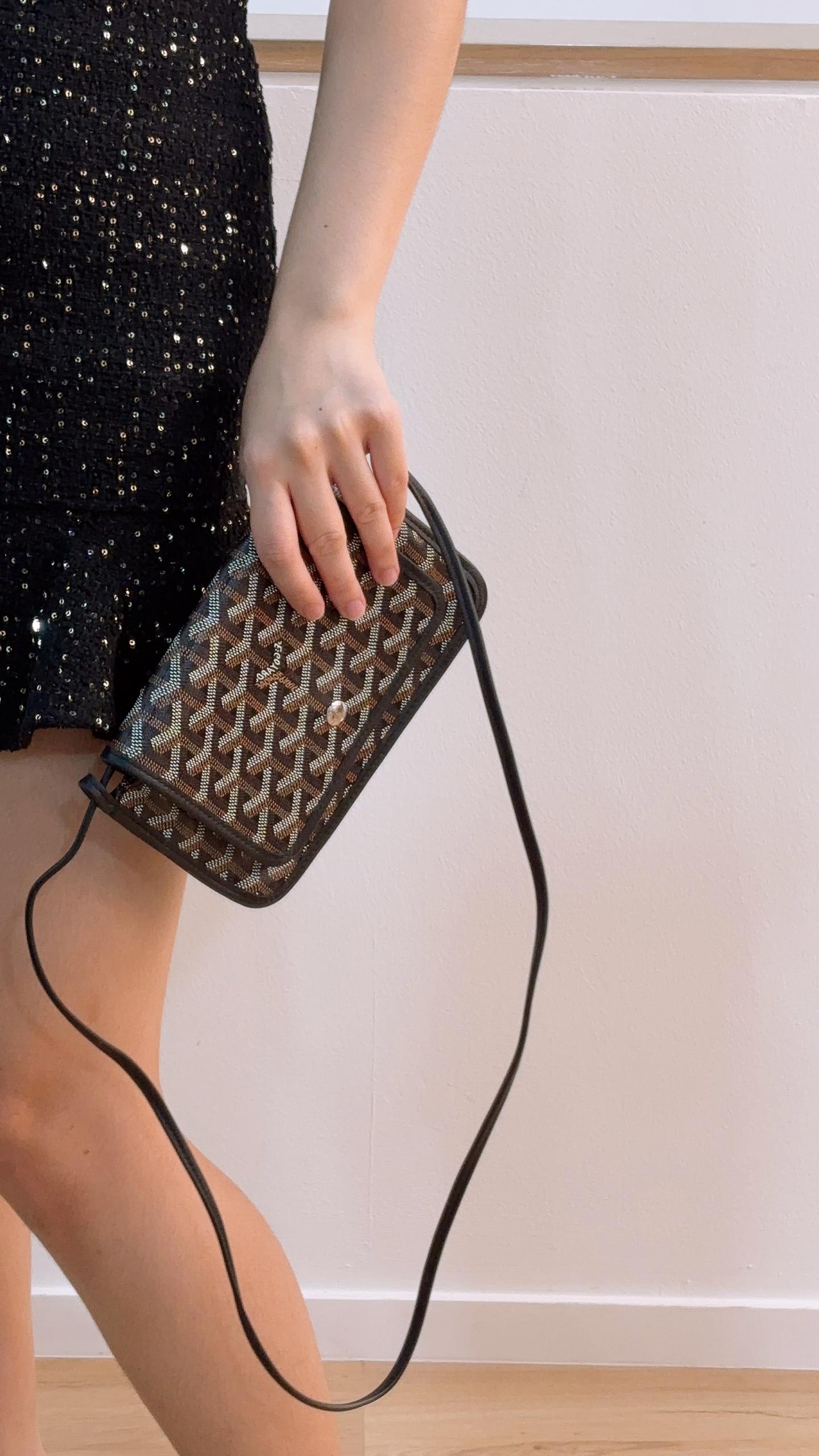 Goyard Black Plumet Crossbody Bag