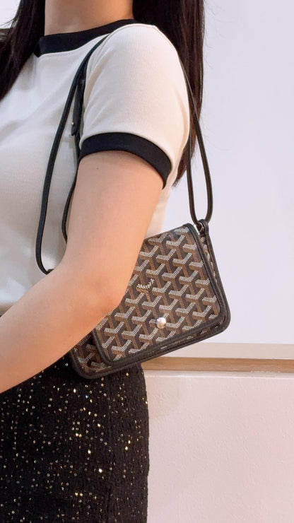 Goyard Black Plumet Crossbody Bag