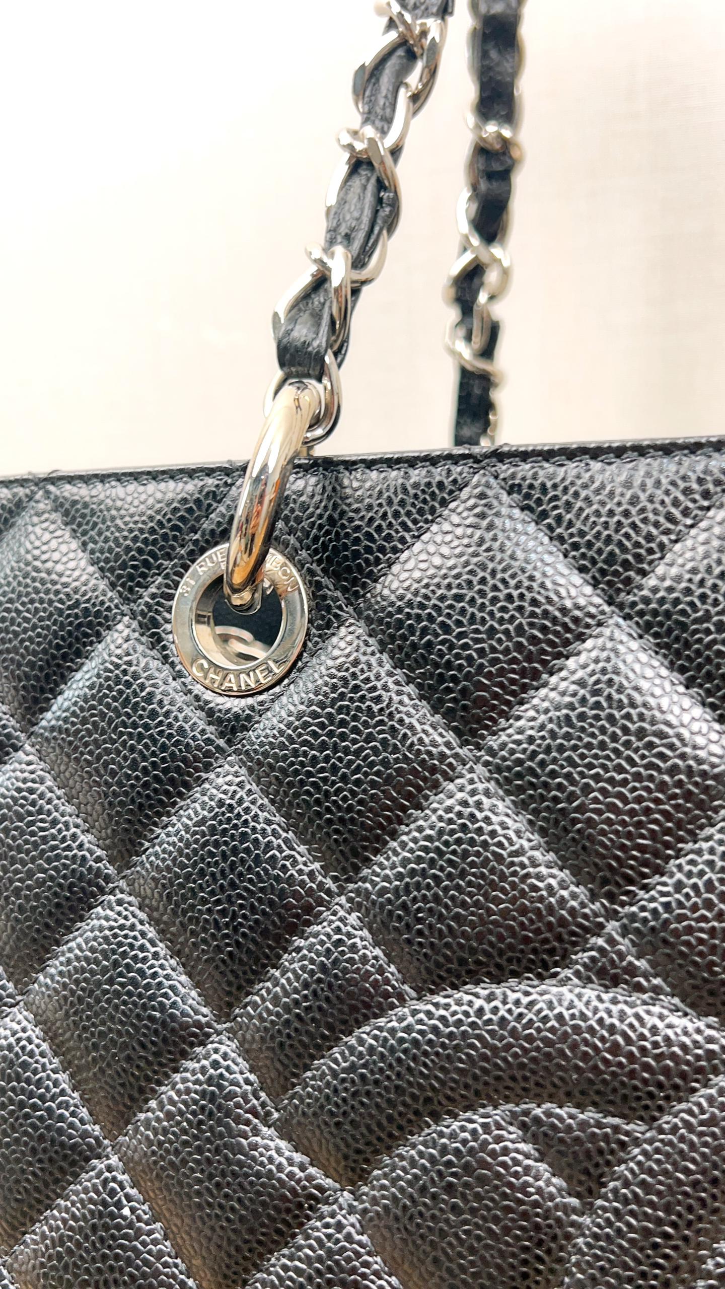 Chanel Black Caviar GST XL (SHW)