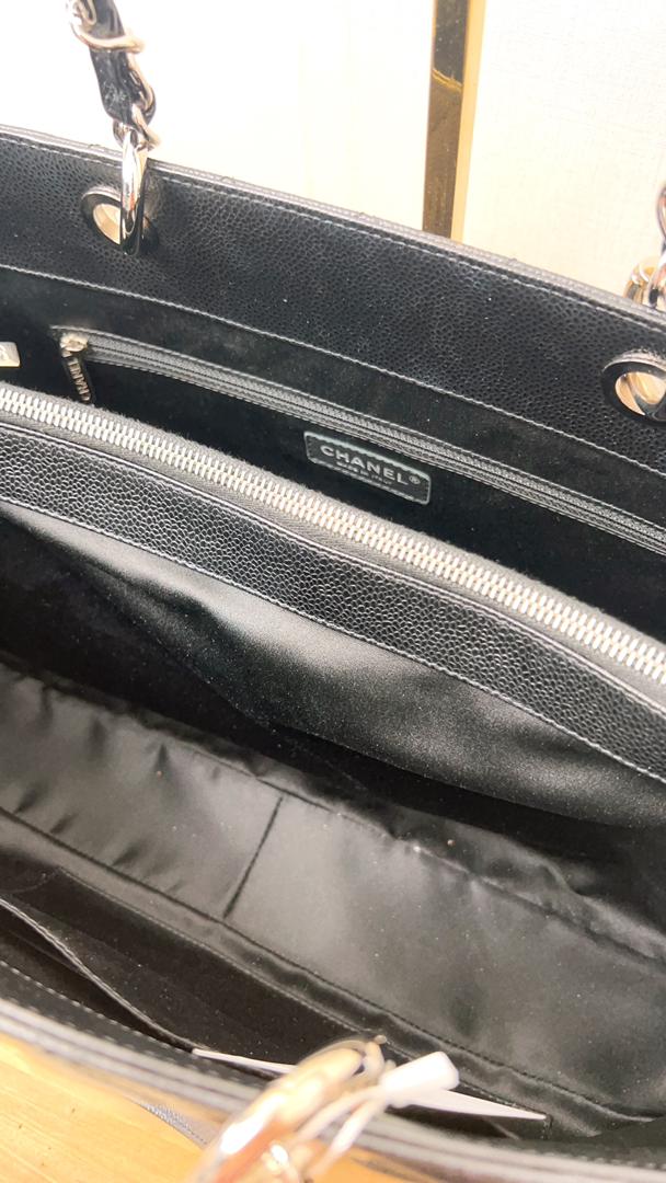 Chanel Black Caviar GST XL (SHW)