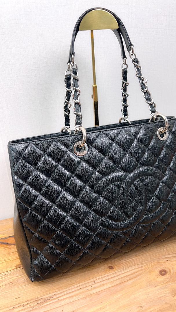 Chanel Black Caviar GST XL (SHW)