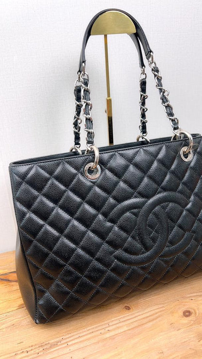 Chanel Black Caviar GST XL (SHW)