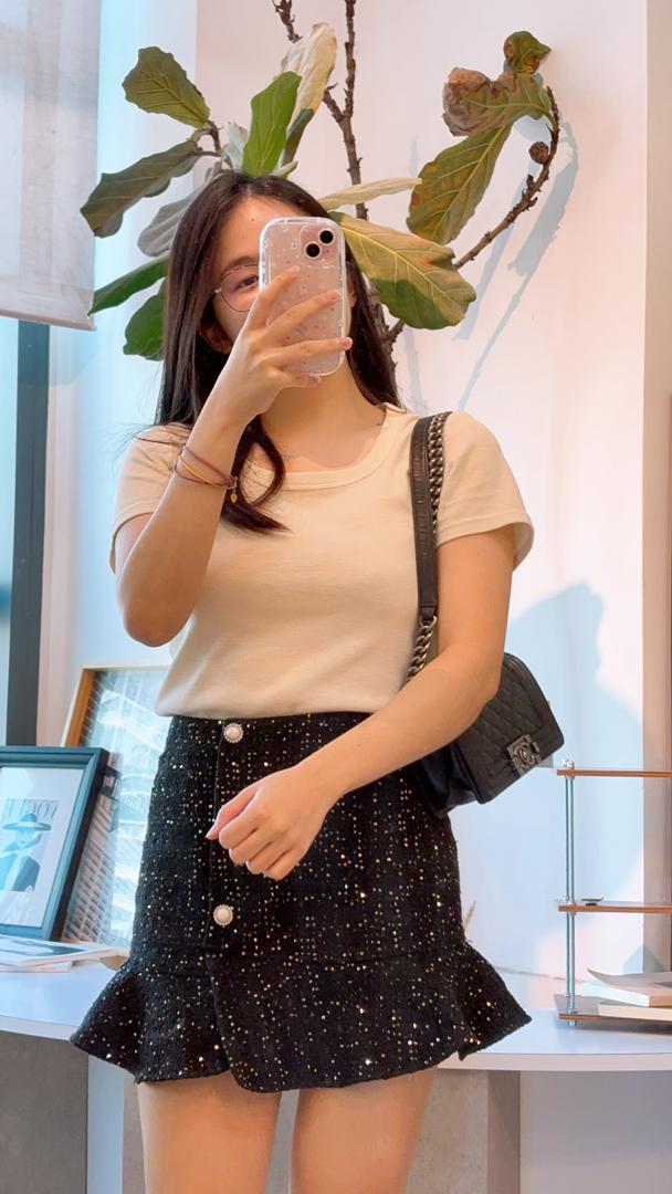 Chanel Black Caviar Small Boy (RHW)
