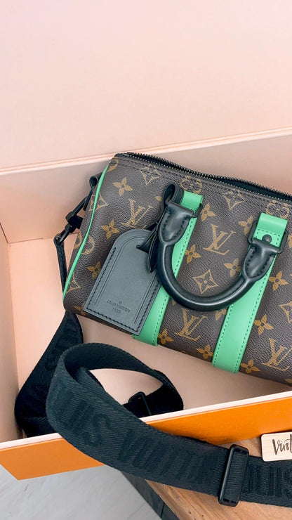 LV Monogram Macassar Keepall 25 Bandouliere