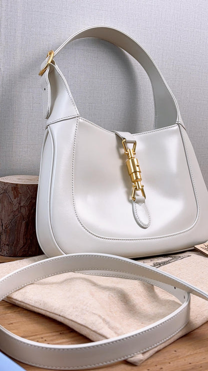 Gucci White Calfskin Jackie 1961 Small