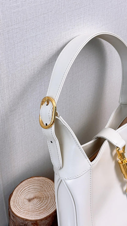 Gucci White Calfskin Jackie 1961 Small