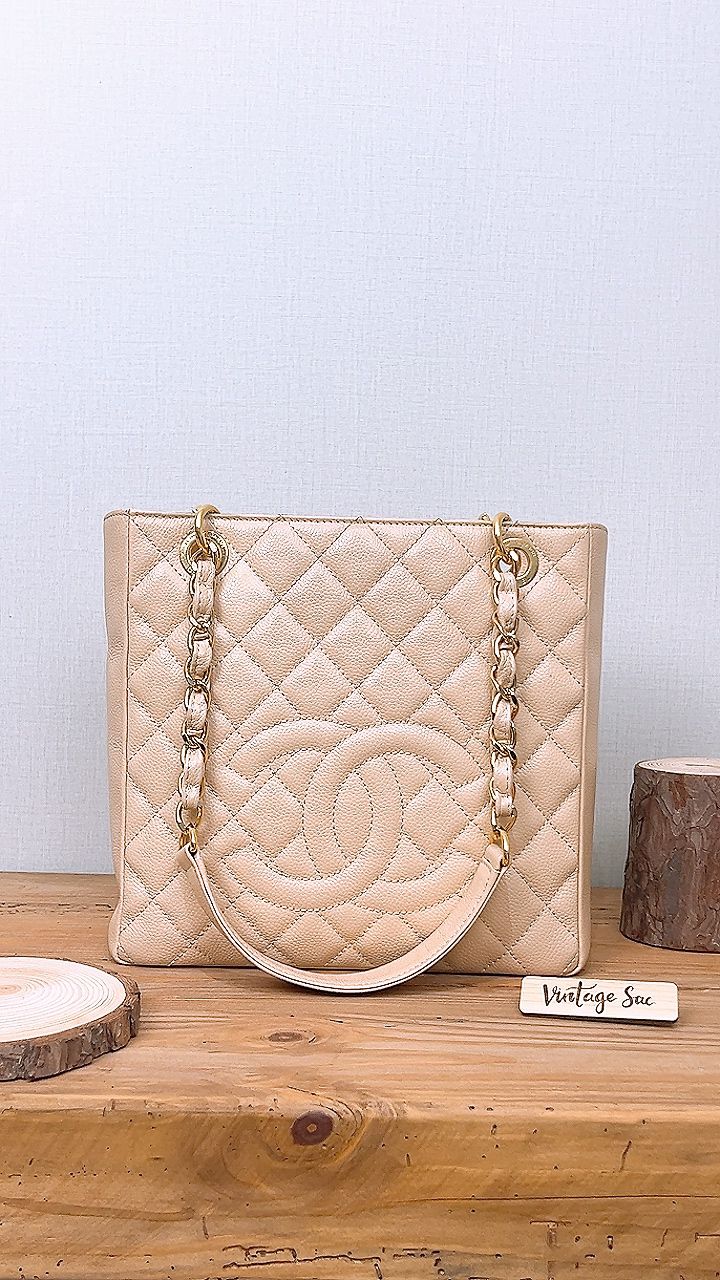 Chanel Beige Caviar PST (GHW)