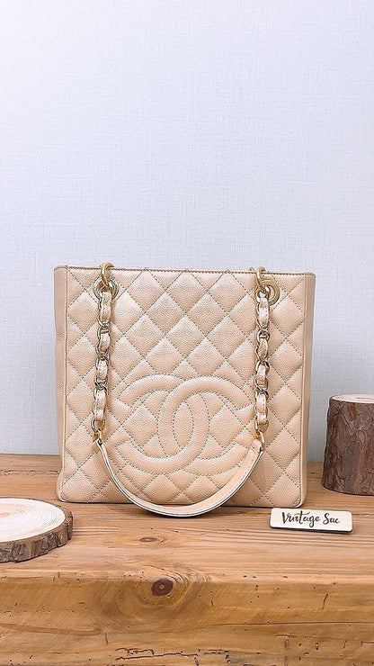 Chanel Beige Caviar PST (GHW)