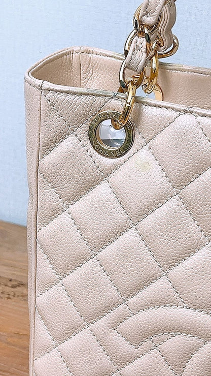 Chanel Beige Caviar PST (GHW)