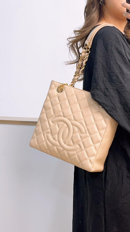 Chanel Beige Caviar PST (GHW)