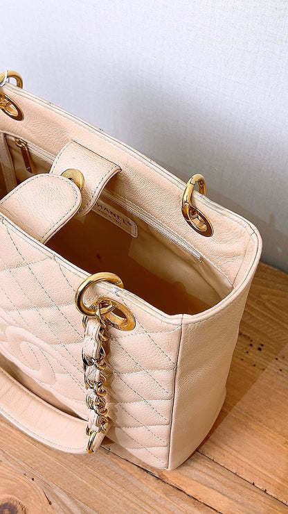 Chanel Beige Caviar PST (GHW)