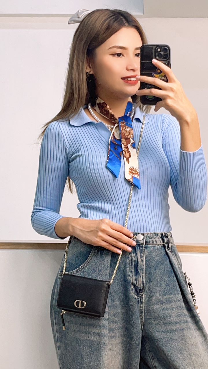 Dior Black Calfskin Dahlia Wallet