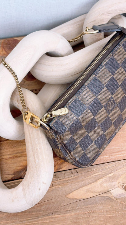 LV Damier Ebene Mini Pochette