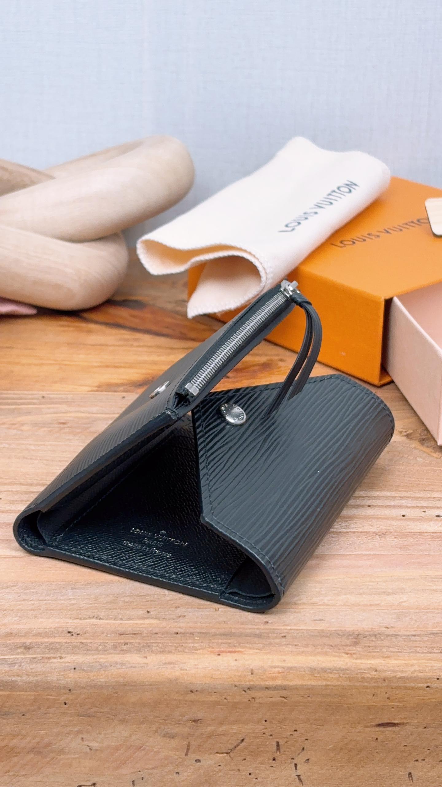 LV Black Epi Victorine Wallet
