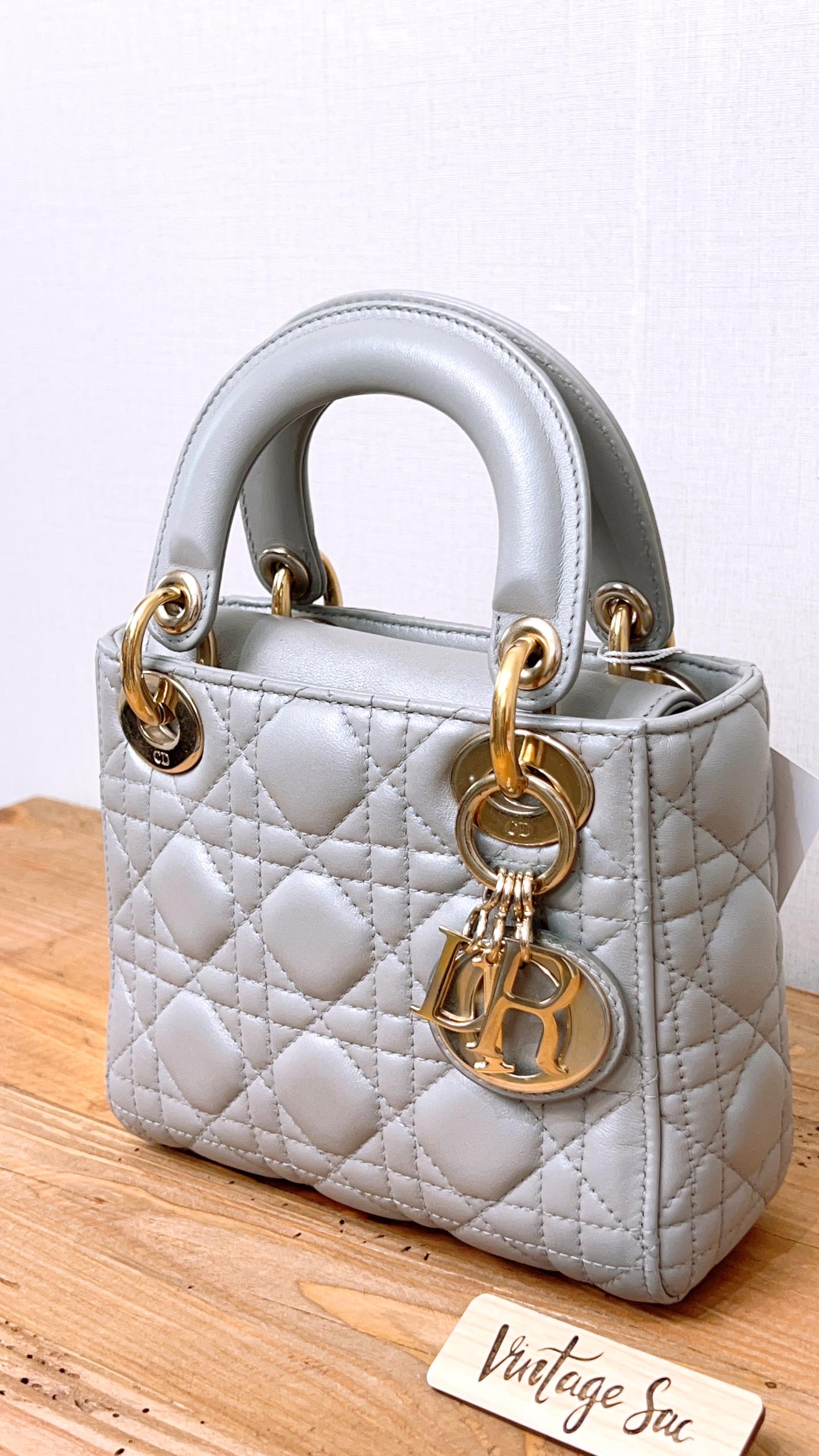 Dior Grey Mini Lady Dior