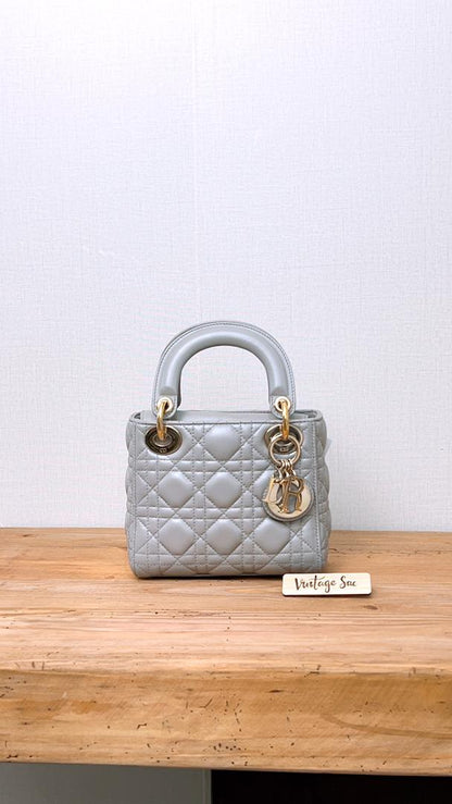 Dior Grey Mini Lady Dior