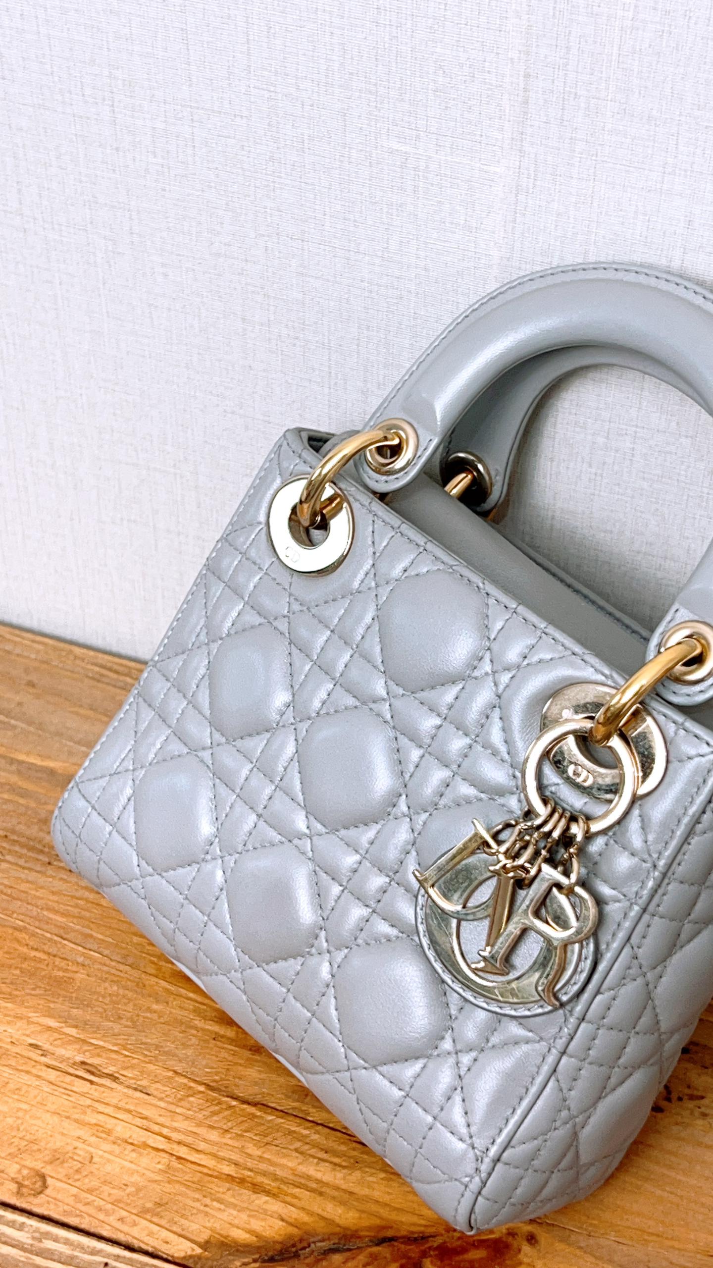 Dior Grey Mini Lady Dior