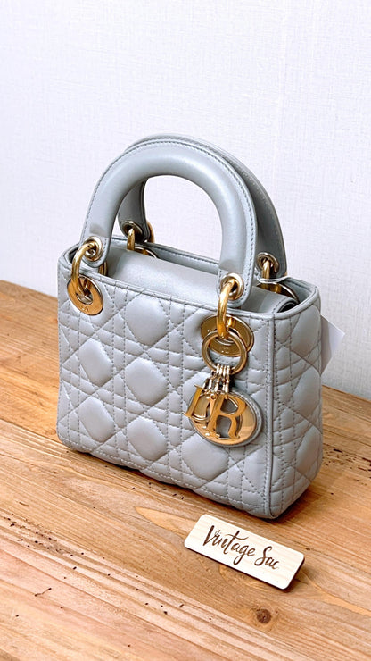 Dior Grey Mini Lady Dior