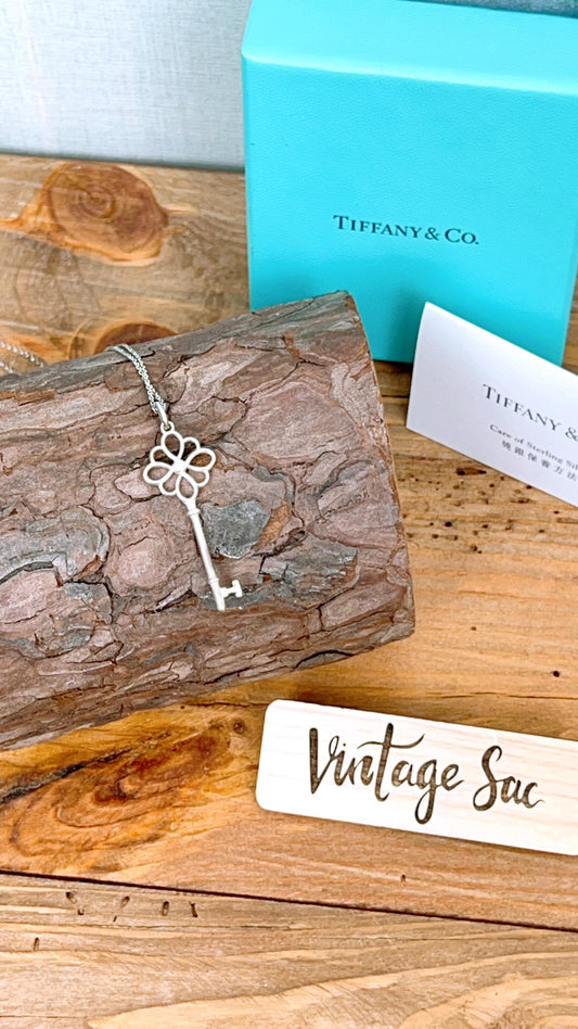 Tiffany & Co Key Pendant Necklace