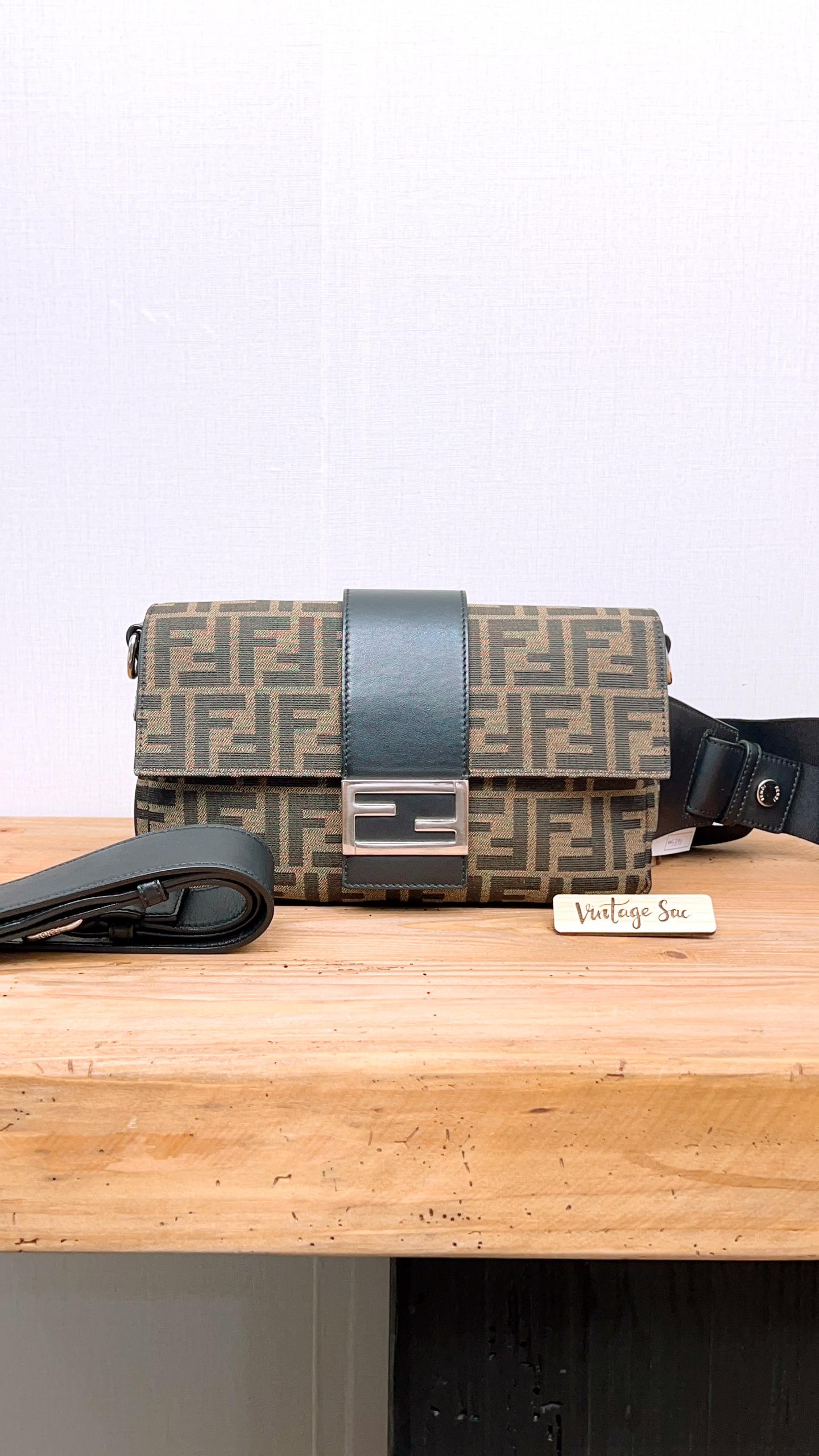 Fendi Zucca 2 Way Belt Beg