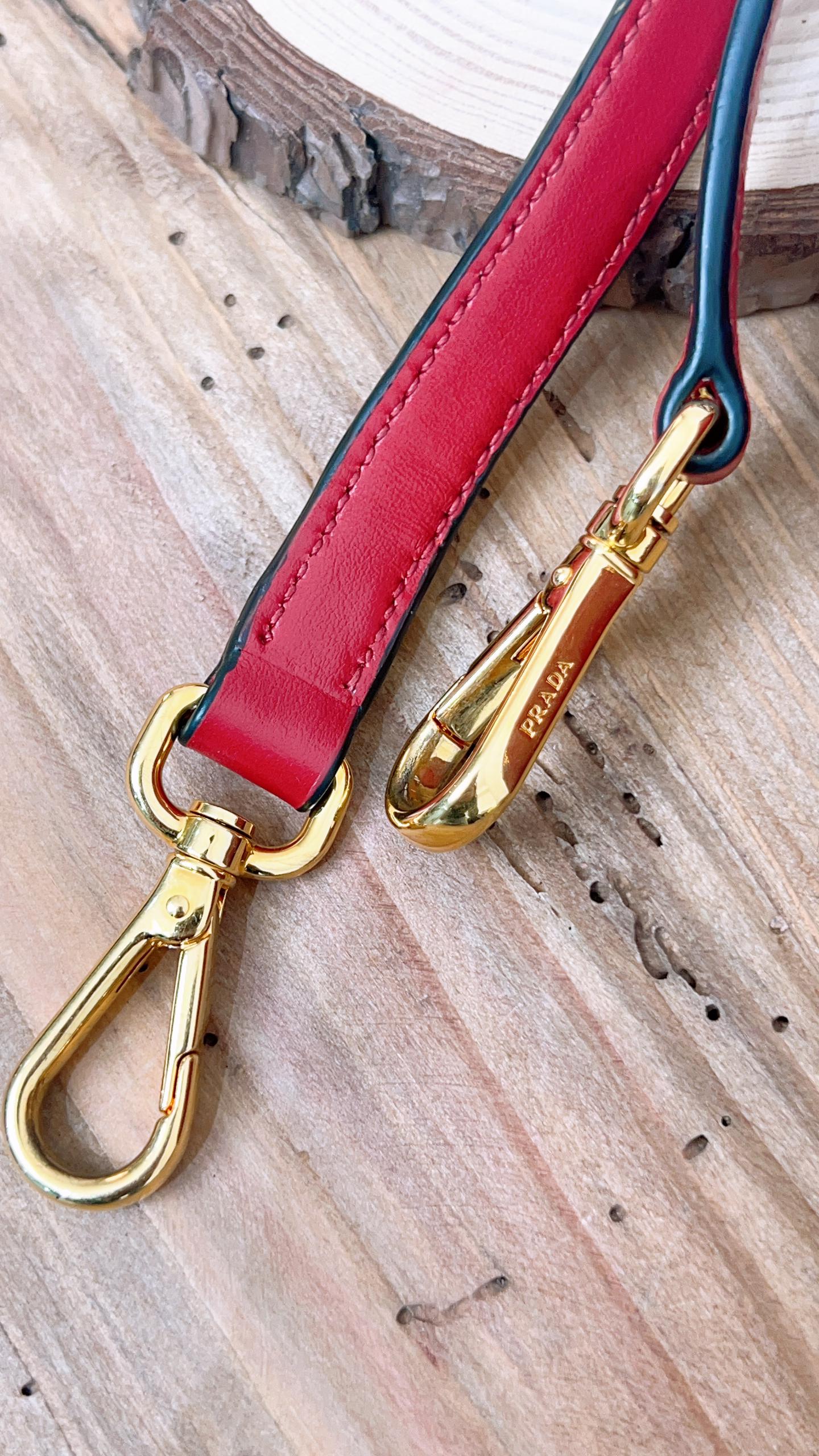 Prada Red Saffiano Camera Bag
