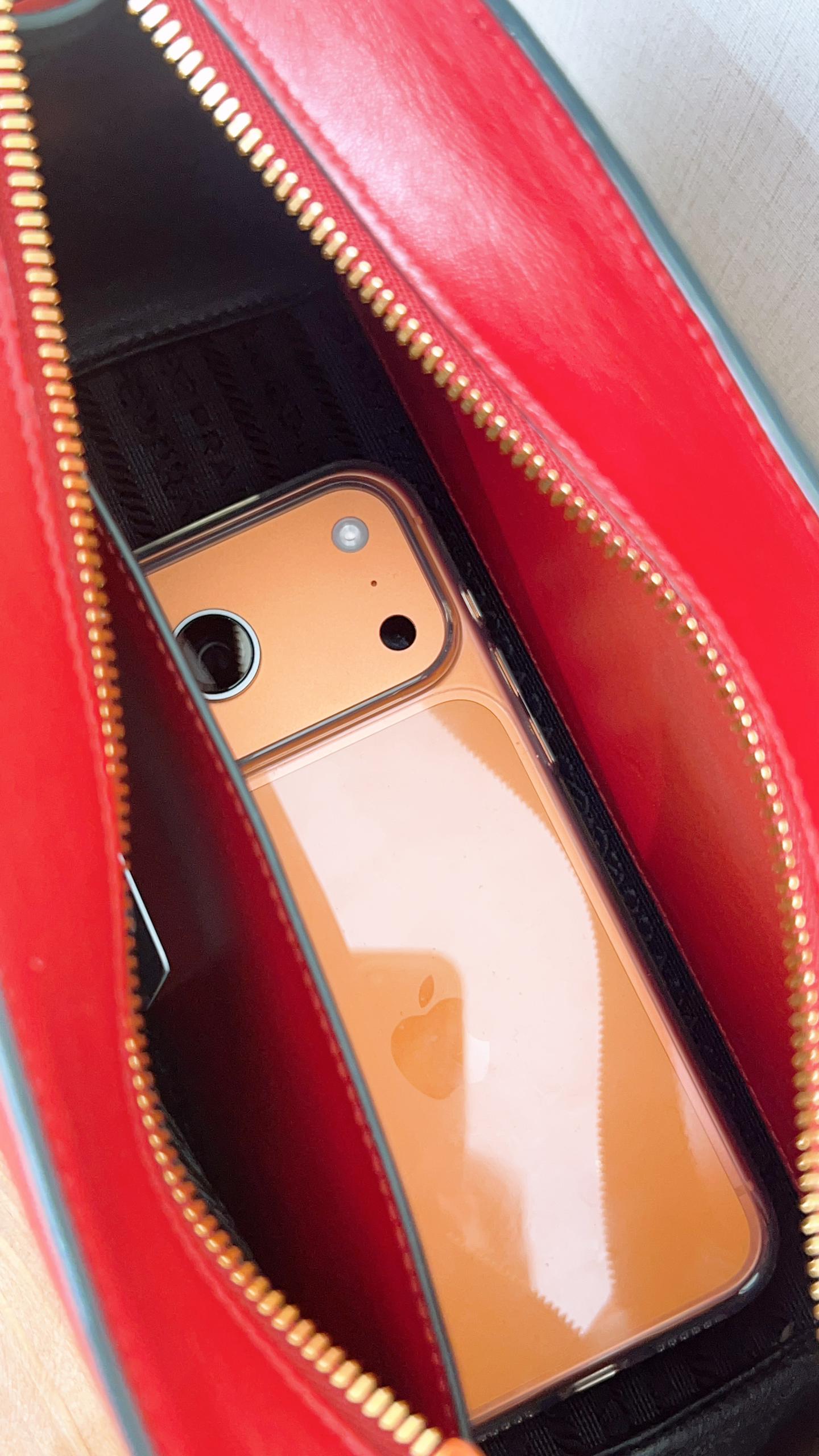 Prada Red Saffiano Camera Bag