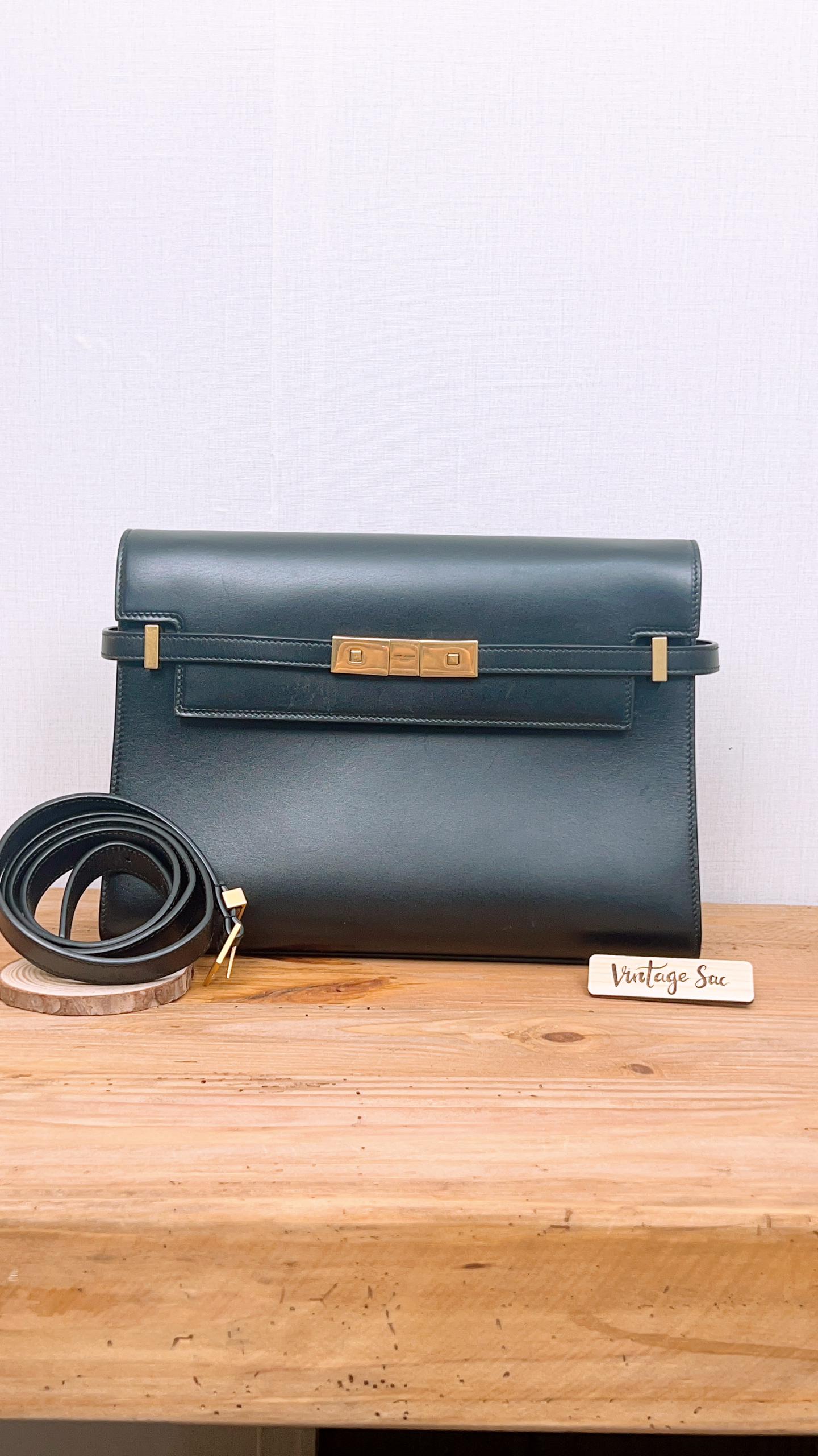 YSL Black Medium Manhattan (GHW)