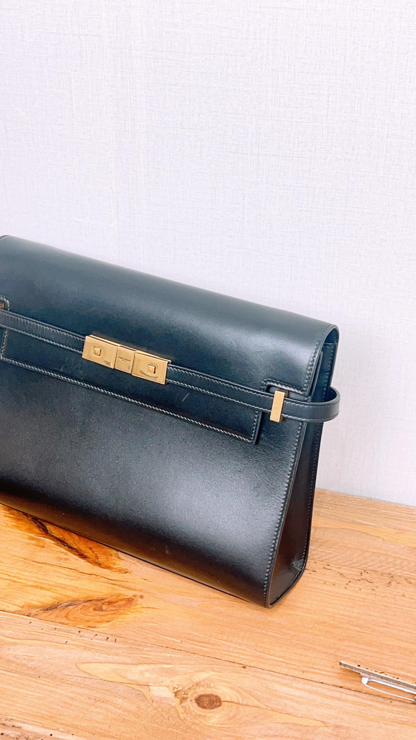 YSL Black Medium Manhattan (GHW)