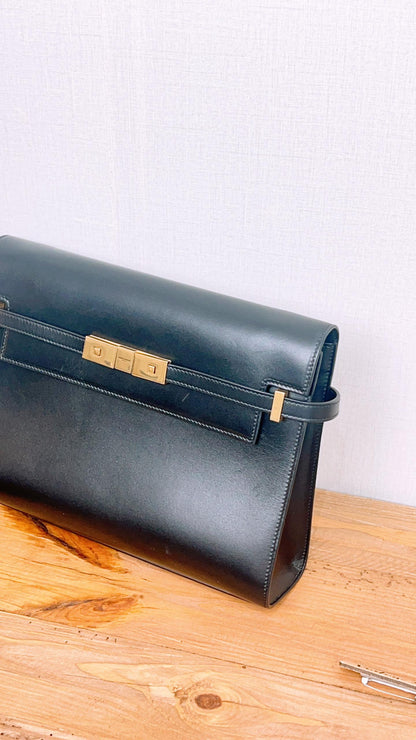 YSL Black Medium Manhattan (GHW)