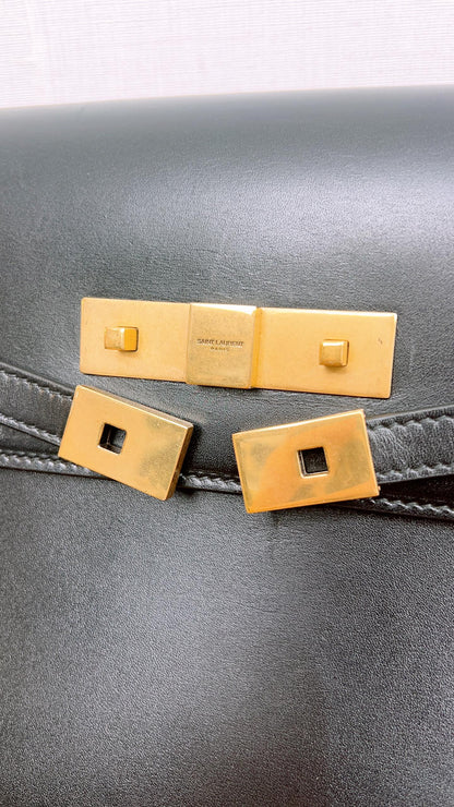 YSL Black Medium Manhattan (GHW)