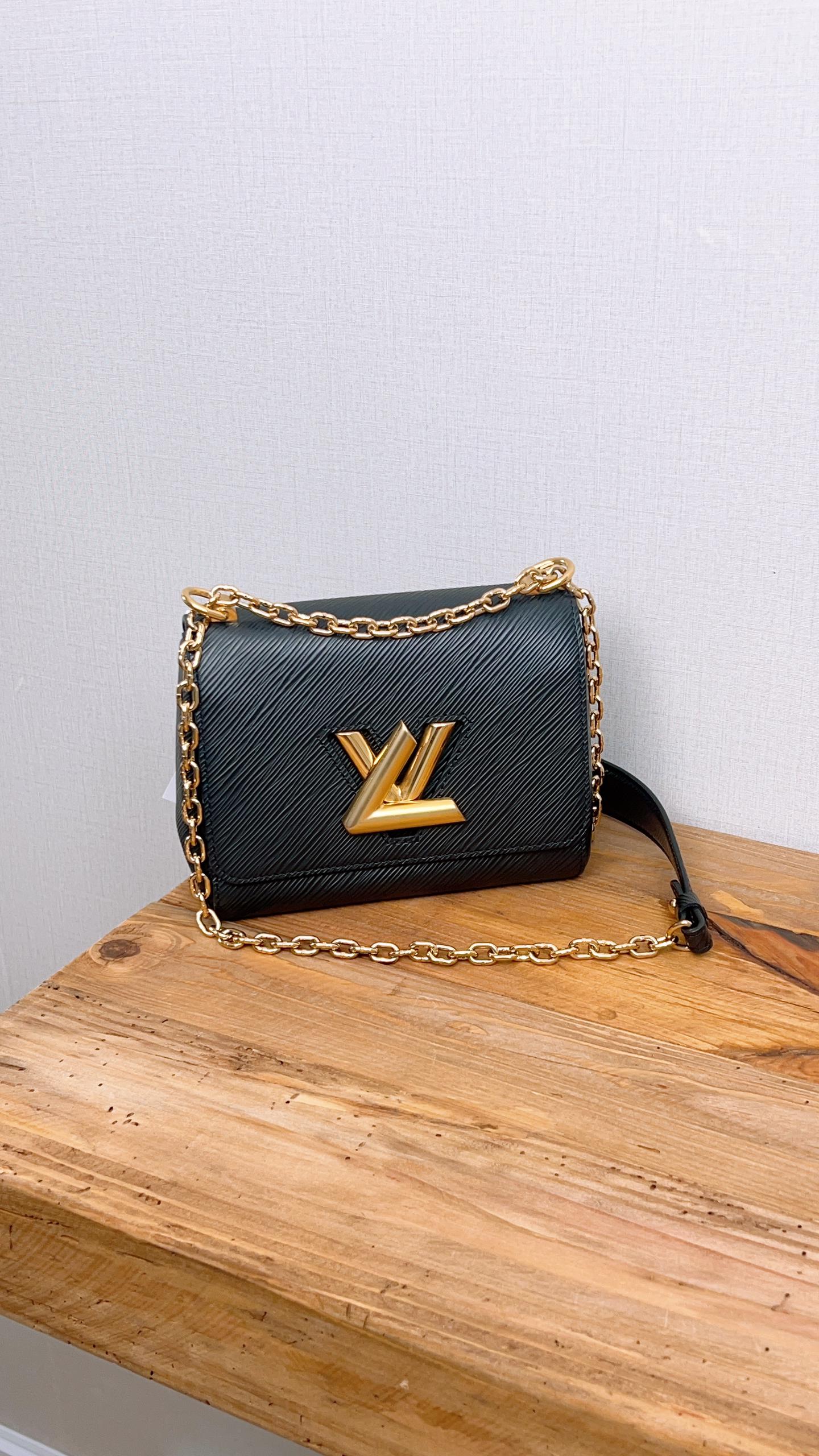 LV Black Epi Twist PM