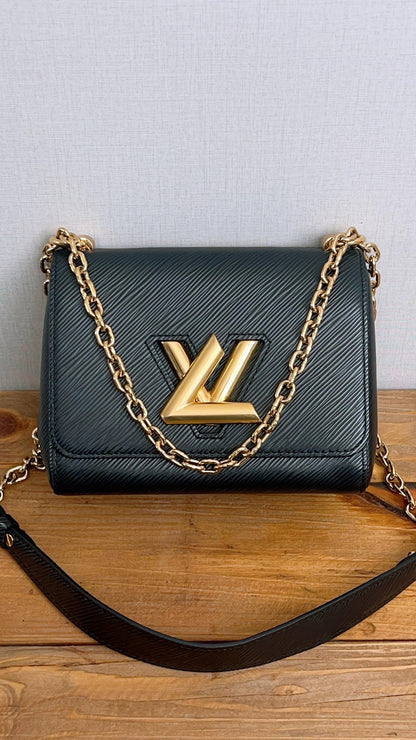 LV Black Epi Twist PM