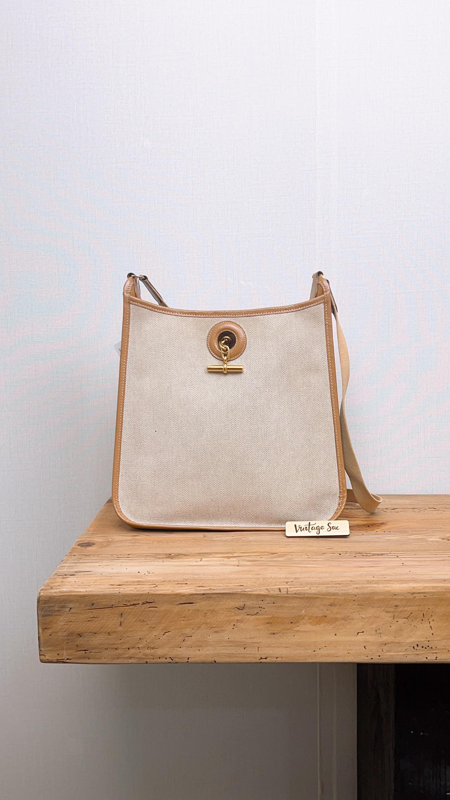 Hermes Natural Beige Canvas Vespa PM