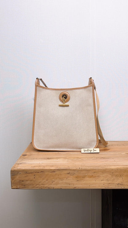Hermes Natural Beige Canvas Vespa PM
