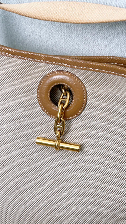 Hermes Natural Beige Canvas Vespa PM