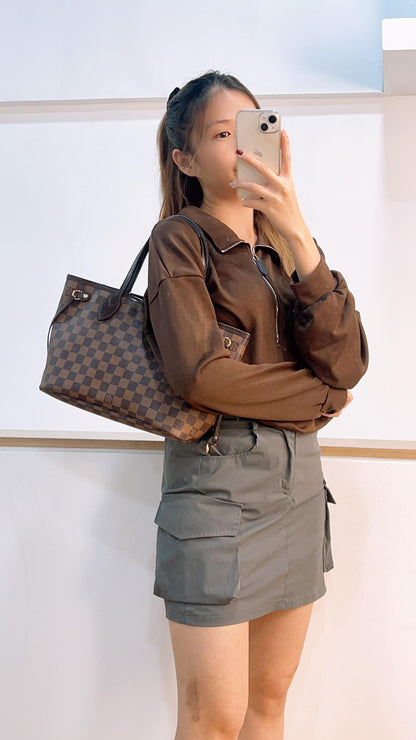 LV Damier Ebene Neverfull PM