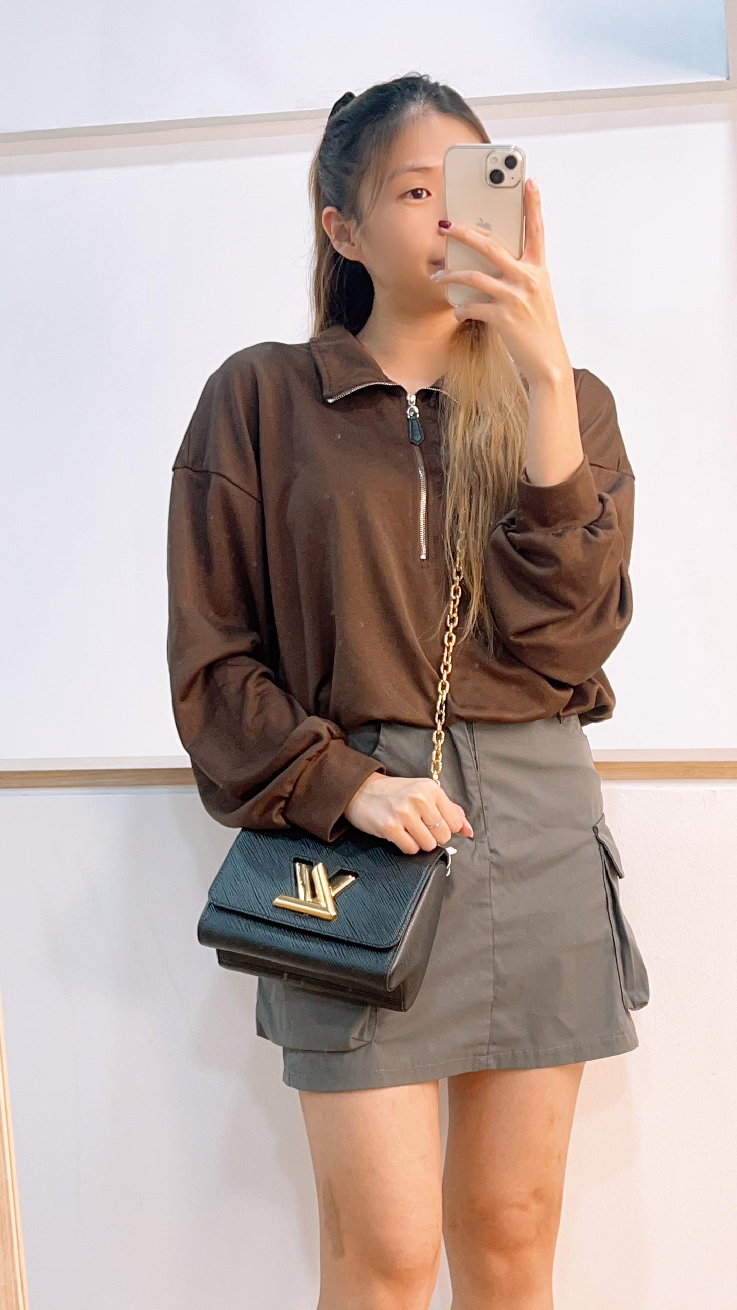 LV Black Epi Twist PM