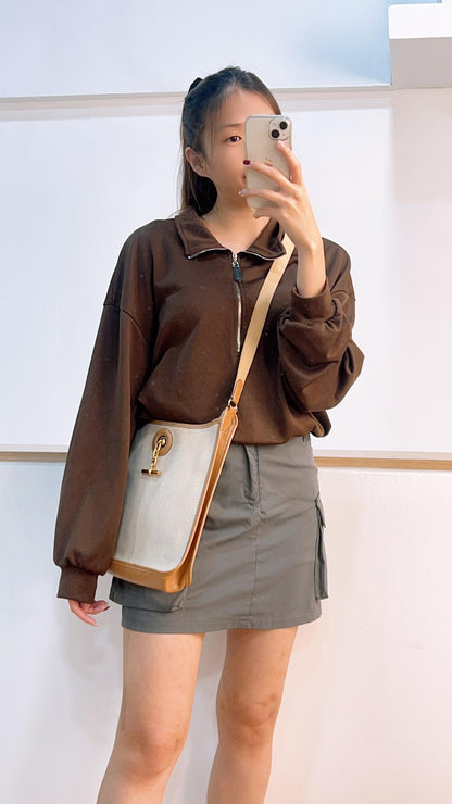 Hermes Natural Beige Canvas Vespa PM
