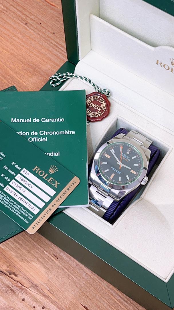 Rolex Mil-gauss Black Dial 116400 GV 40mm Watch