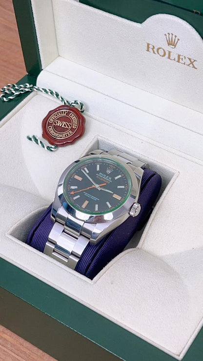 Rolex Mil-gauss Black Dial 116400 GV 40mm Watch