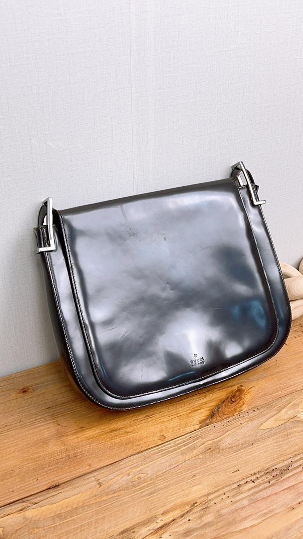 Gucci Dark Brown Leather Shoulder Bag