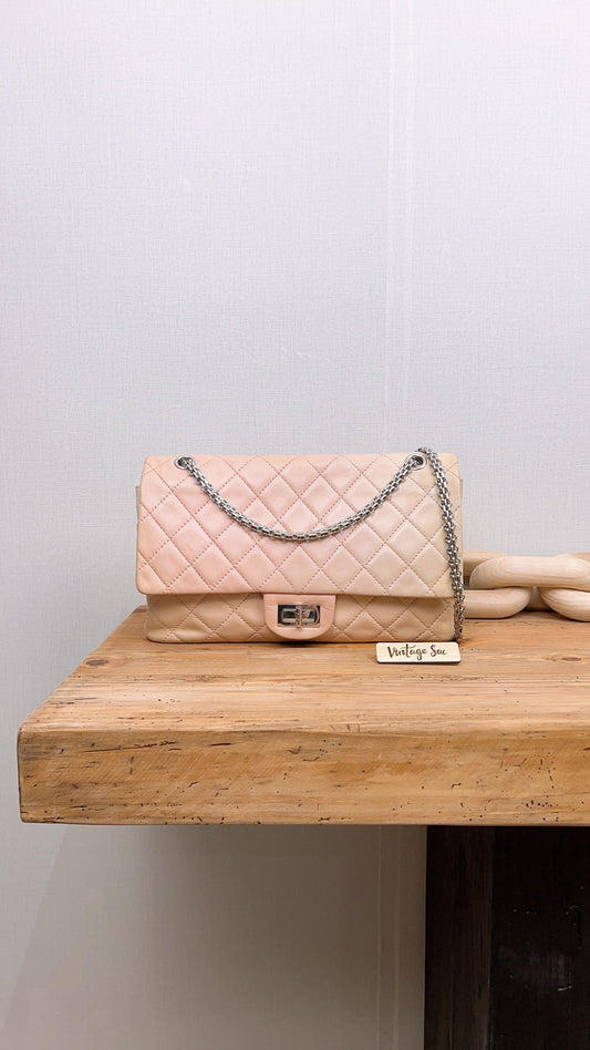 Chanel Pink Lambskin Gradient Reissue 2.55 size 227 (SHW)