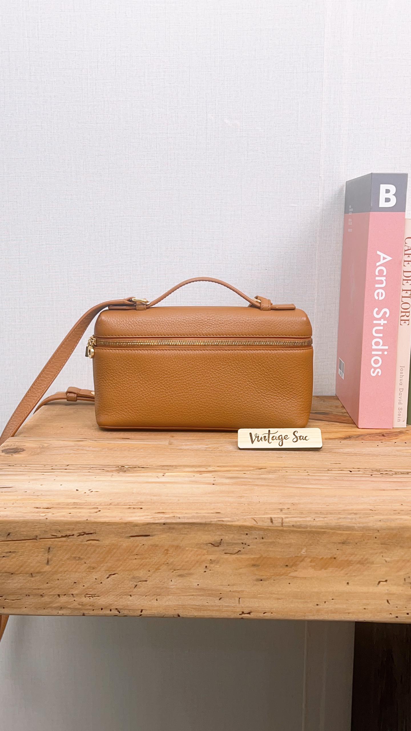 Loro Piana Brown Calfskin Extra Pocket 19