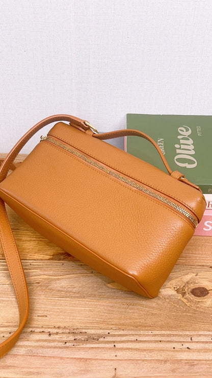 Loro Piana Brown Calfskin Extra Pocket 19