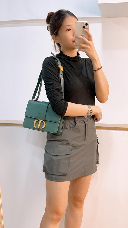 Dior Green 30 Montaigne Shoulder Bag