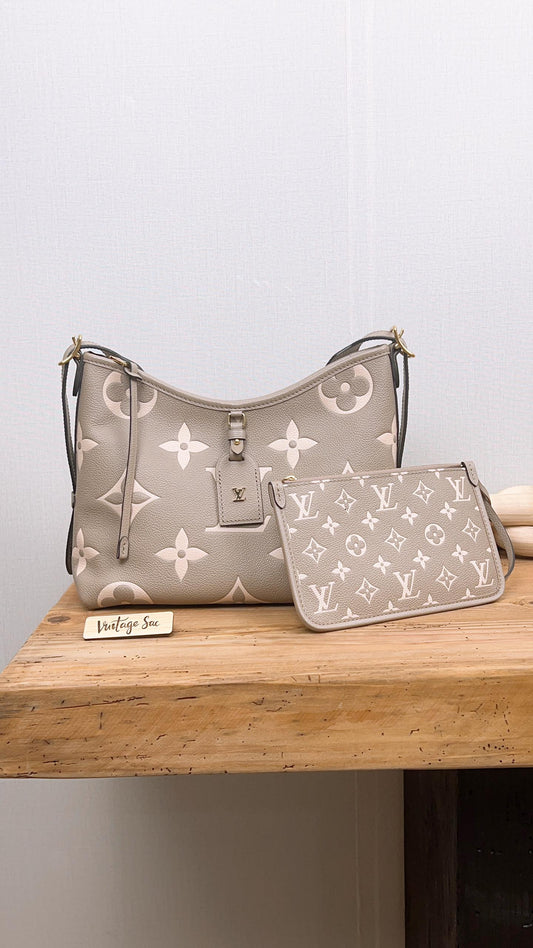 LV Bicolour Monogram Empreinte (Grey/Cream) CarryAll PM